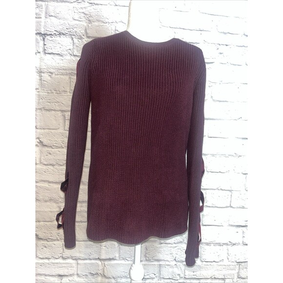 Lauren Ralph Lauren Women’s Chunky Knit Burgundy Casual  Sweater Size Large - Picture 8 of 8